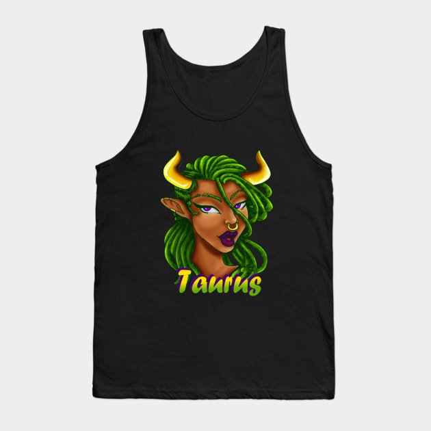 Taurus Tank Top by PointNWink Productions